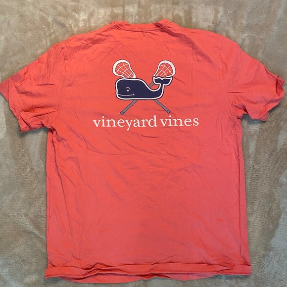 Vineyard Vines Shirts Vineyard Vines Pink Lacrosse Cotton Shirt L
